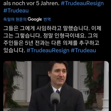 Globalist Canada's Trudeau to resign.