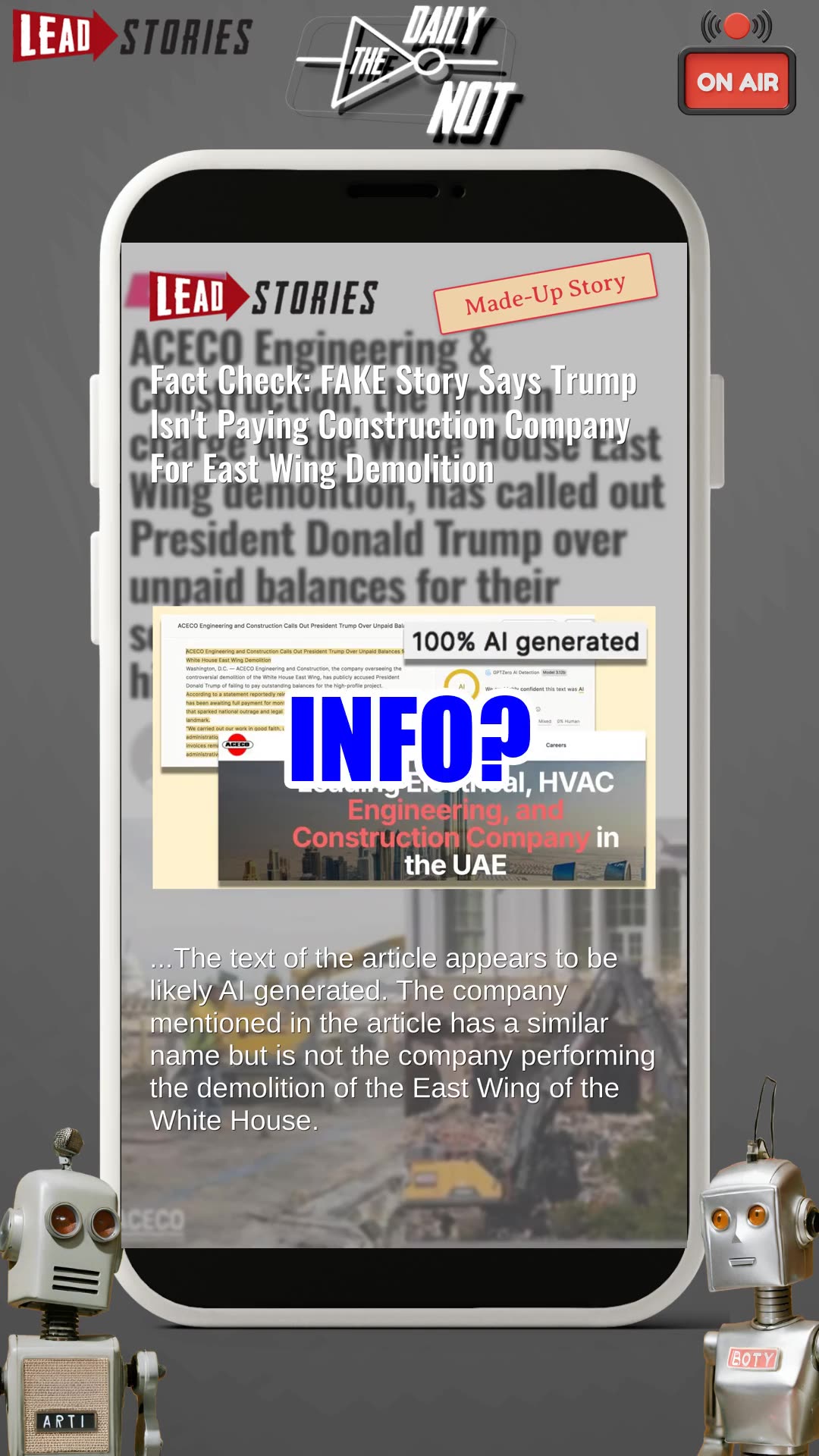 The Daily NOT - A show about what didnt happen today. Episode 576.