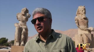 Egypt reveals restored colossal statues of pharaoh in Luxor