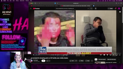 Antifa Attacker Trembles After ICE Arrest