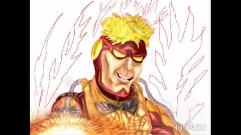 Drawing Pyro from X-Men Legends 2 a Loading Screen!