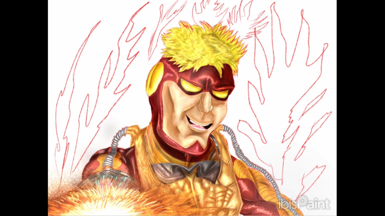 Drawing Pyro from X-Men Legends 2 a Loading Screen!