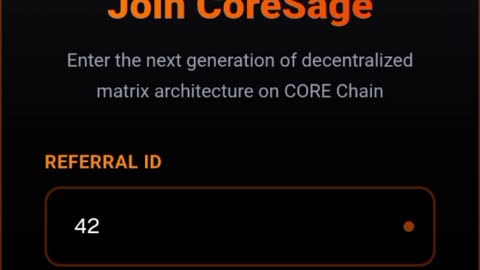 How To Register On CORESAGE | Link In The Description Of The Video | Decentralised Smart Contract