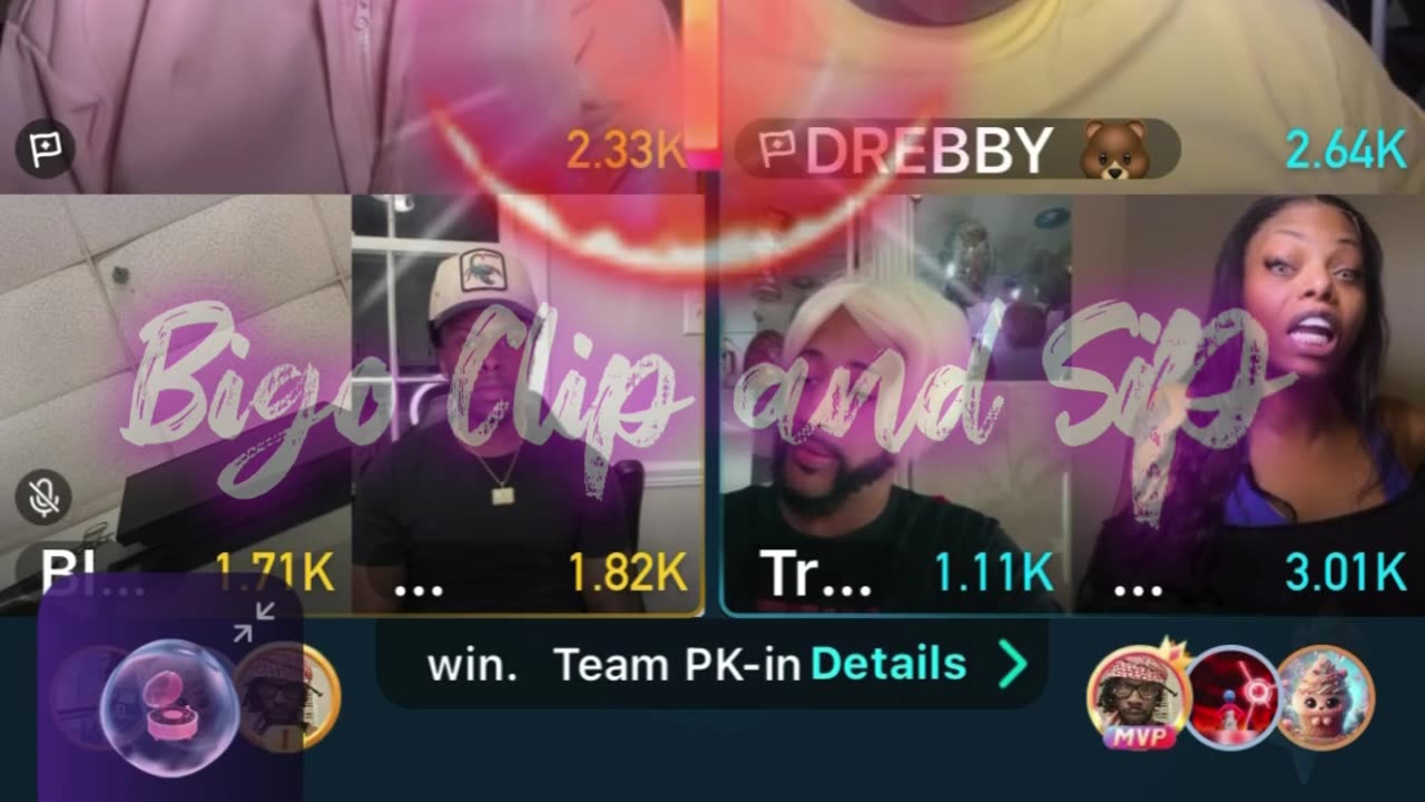 Team pk 21 Papi NoCap DreBaby TrinaB MuvaCandy about spit incident 11/21/25 #bigoclipandsip