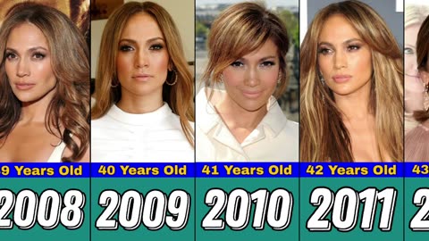 JENNIFER LOPEZ TRANSFORMATION 1 TO 55 YEARS OLD