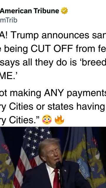 Trump Vows Admin Is Freezing “any and all welfare payments” Going to Illegal Immigrants