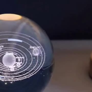 3D Crystal Glass Globe