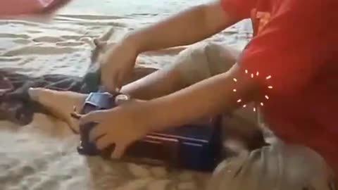 Cutest Car Repair Ever! Little Boy Fixes His Ride Like a Pro! 🚗💡