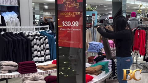 Black Friday sales up by 4.1% from last year, online spending jumps 9.1%