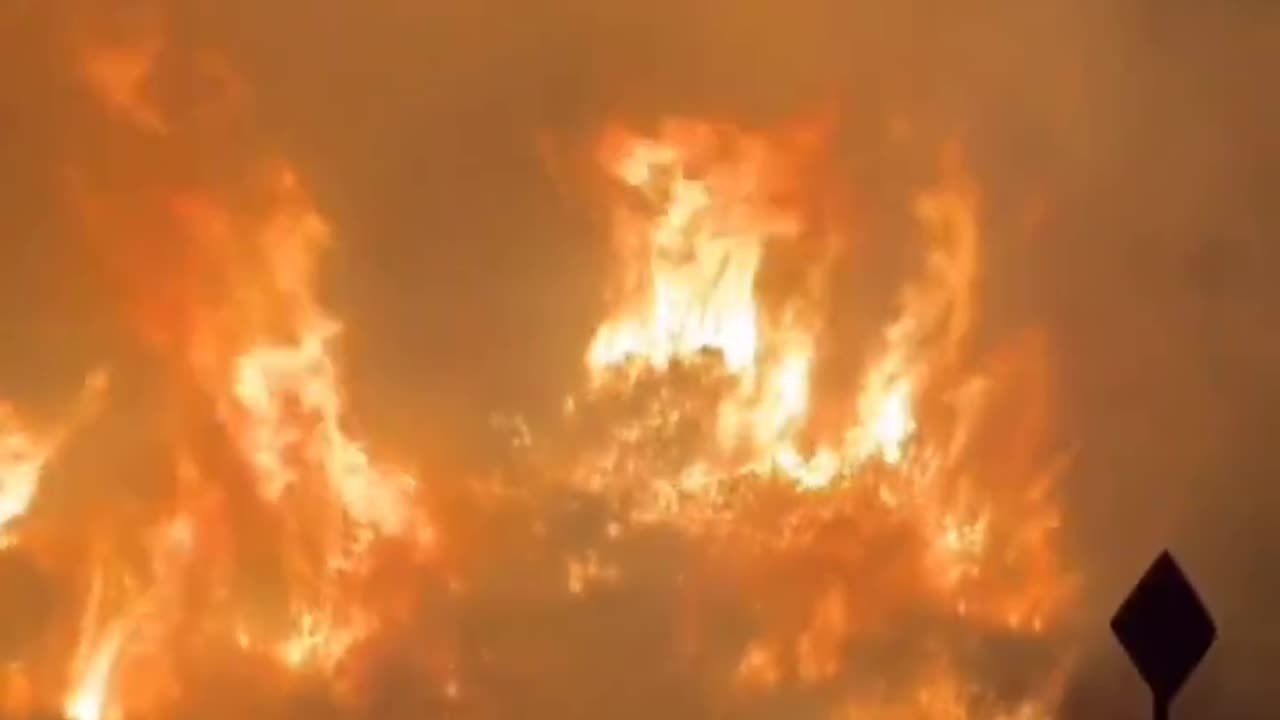 Wildfire Broke Out in Sepulveda Pass Los Angeles California