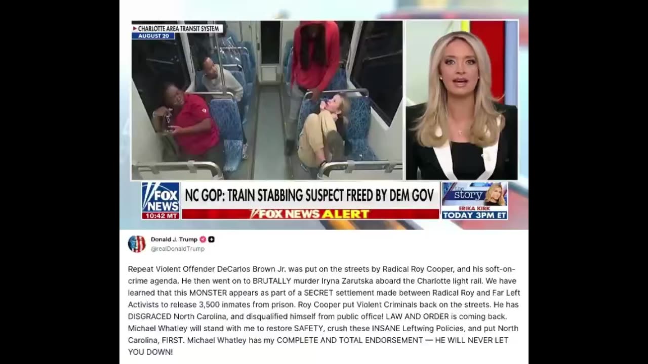 Senate Candidate Roy Cooper has Iryna Zarutska's Blood on His Hands