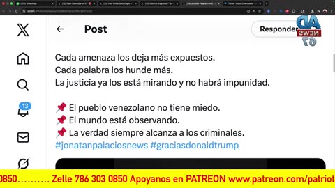 01/07/2026 Venezuela, un golpe al nuevo orden mundial.