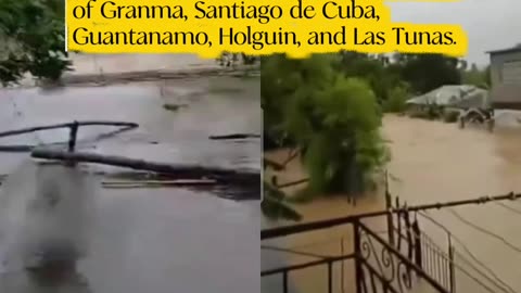 October 29, 2025, Cuba 🇨🇺 Major flooding occurred due to Hurricane Melissa