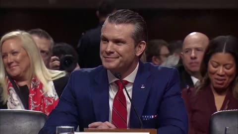 PETE HEGSETH replies back: "I’m not a general, Senator."