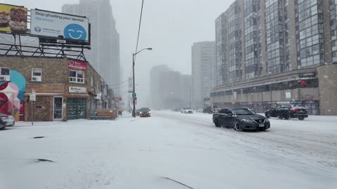 Boxing day Winter Snowfall in Toronto Canada December 26 2025