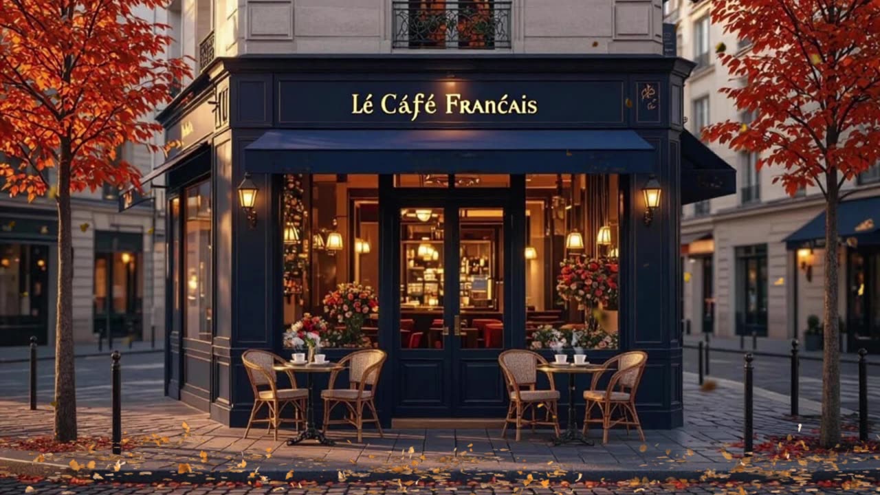 Smooth Jazz at a Paris Café ☕ – Relaxing Background Music for Work, Study, or Chilling