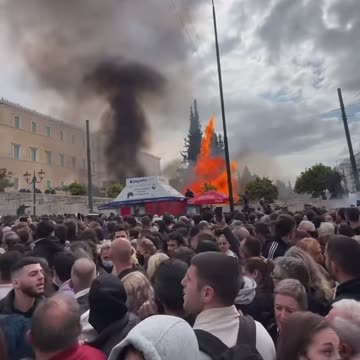 OMG GREECE Someone’s Attacking to The People Who Protesting In Greece 😱💀