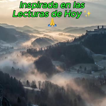 🙏✨ Oración Inspirada en las Lecturas de Hoy ✨🙏