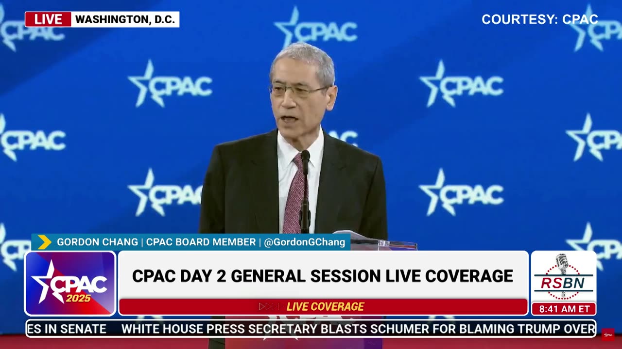 FULL SPEECH: Gordon Chang Speaks at CPAC 2025 Day Two - 2/21/25
