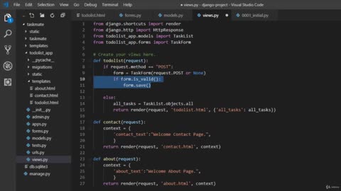 Adding Form and Accepting Input