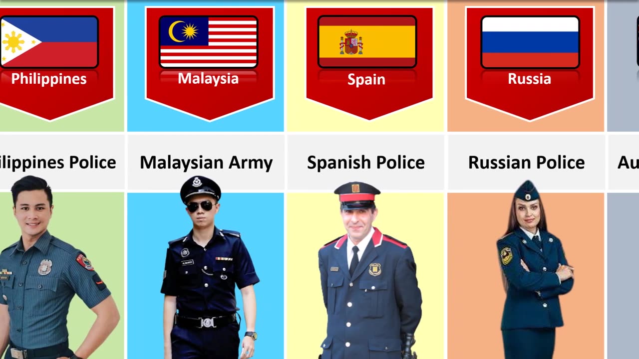 🤔 Police uniform of different countries