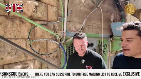 good Shabbos goy "Tommy Robinson" visits his masters in Israel