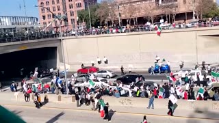 Hundreds protest against Trump's immigration policy in LA and Dallas