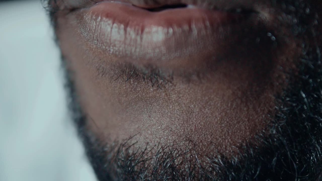 A black 🖤 man doing asmr . With a mic 🎤