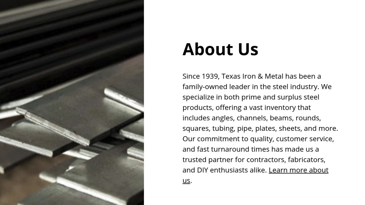 Steel Flat Bars for Every Project