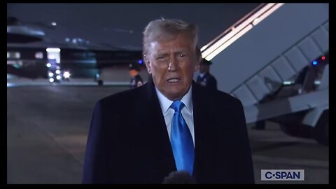 President Trump Speaks to Reporters Upon Return from Mar-a-Lago