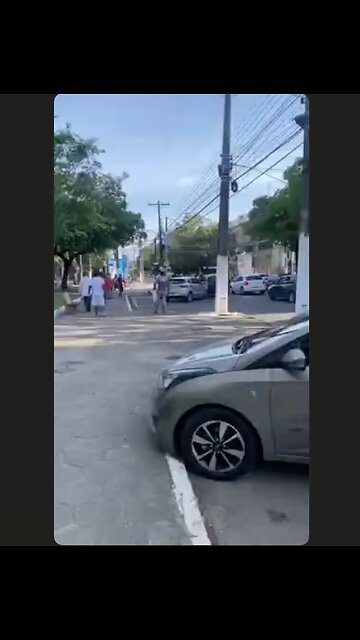 Car vs. Man with Machete - He almost went from Machete Man to Lt. Dan 🚗🔪💥😳