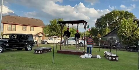 The US is preparing for Halloween: mannequins depicting Trump supporters