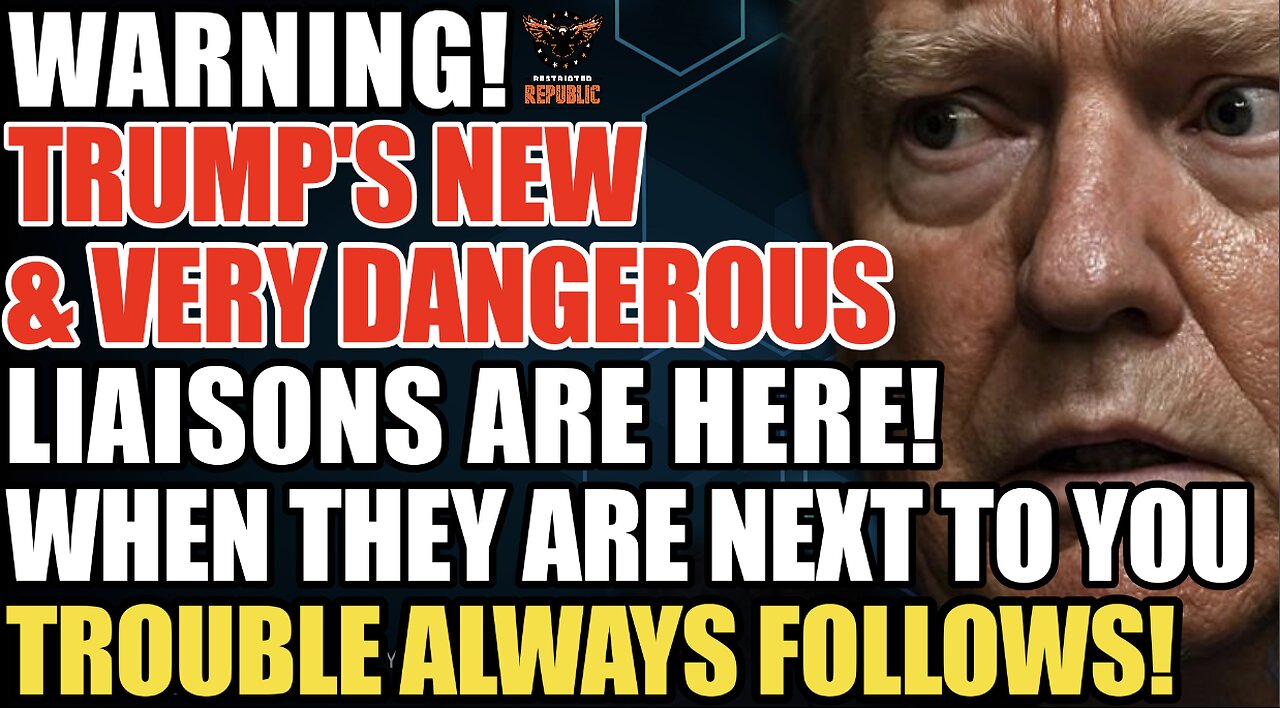 WARNING! Trump's DANGEROUS LIAISONS! When They Are Spotted Next to You, Trouble ALWAYS FOLLOWS!