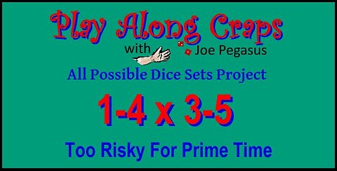 1-4 x 3-5 Dice Set On Hard Table