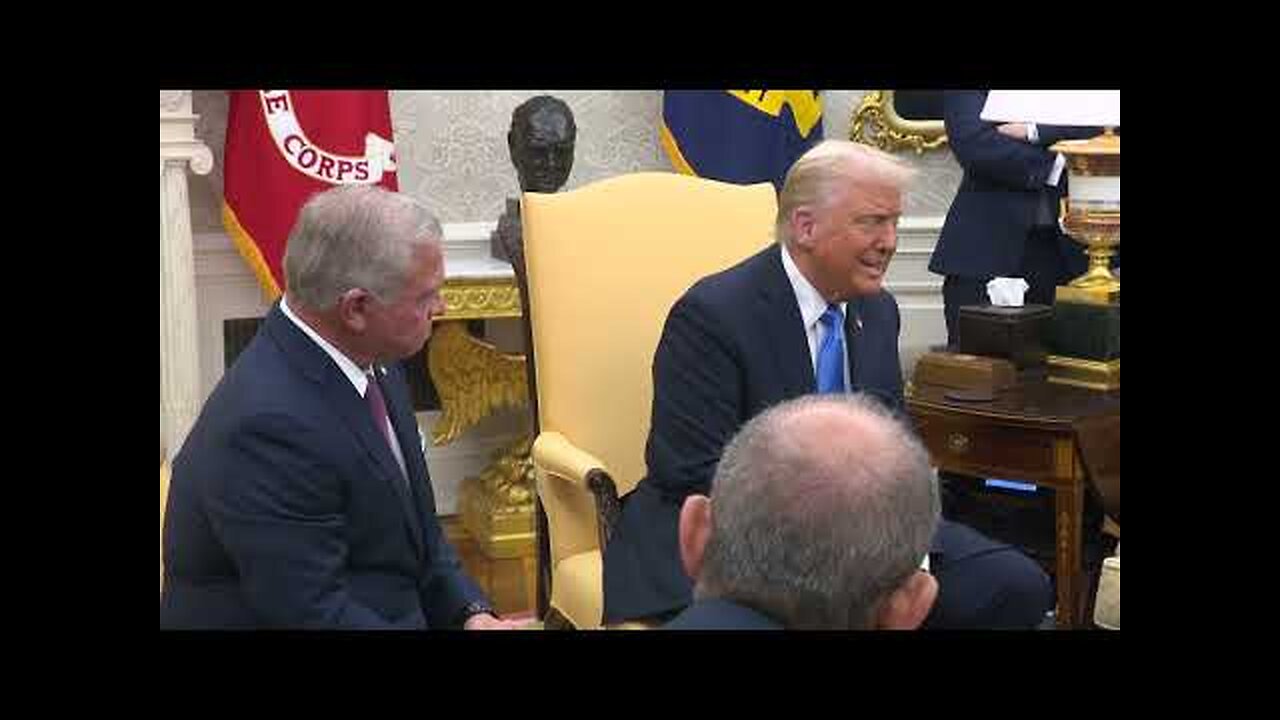 President Trump Hosts a Bilateral Meeting with the King of Jordan and the Crown Prince of Jordan