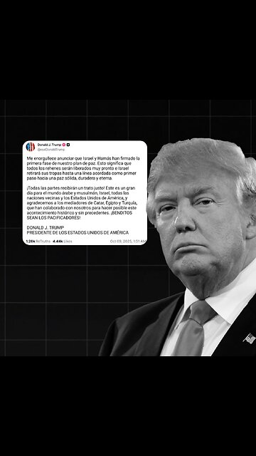 Trump: Israel y Hamás refrendaron la primera fase del plan de paz