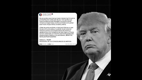 Trump: Israel y Hamás refrendaron la primera fase del plan de paz