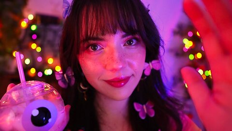 ASMR Comforting You at a Party 🔮💕🎃 (party ambience, personal attention, fixing you up)