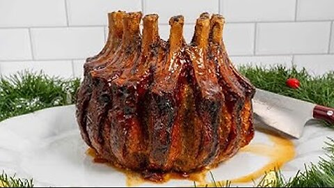 Juicy Glazed Crown Roast of Pork | Holiday Dinner Made Easy