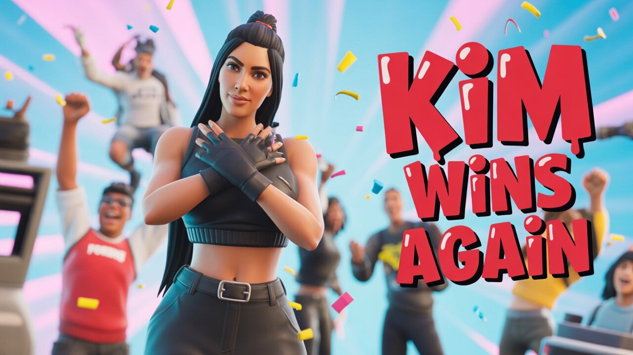KIM K dominating Fortnite