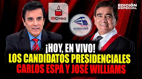 #EnVivo Candidatos presidenciales Carlos Espá y José Williams