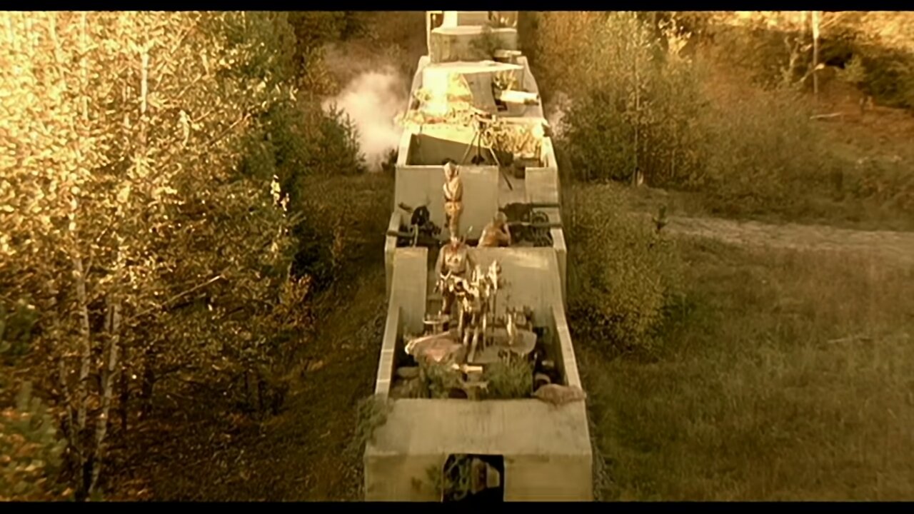 "THE LAST ARMOURED TRAIN" Russian TV Series, ALL Train Scenes compilation.