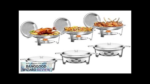 Warmounts 1Pack Chafing Dish Buffet Set 5QT Round Buffet Servers and Warmers Review