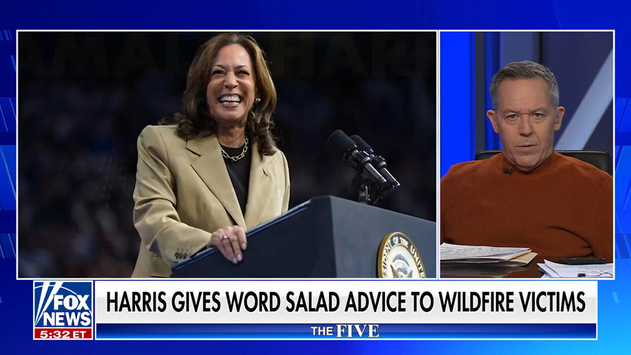 Gutfeld Calls Out Kamala Harris' 'Profoundly Asinine' Statement To California Fire Victims