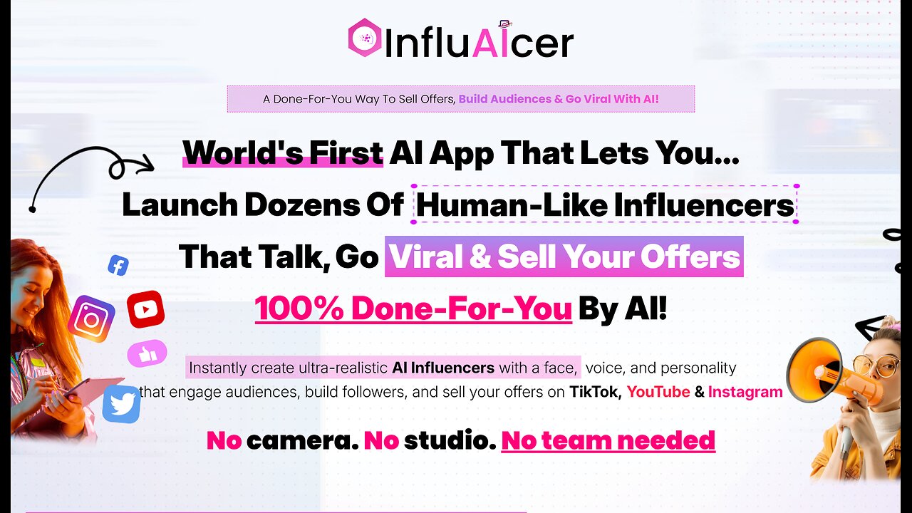 InfluAIcer Overview: Meet the App That Builds Talking Digital Stars Who Sell & Go Viral 24/7!