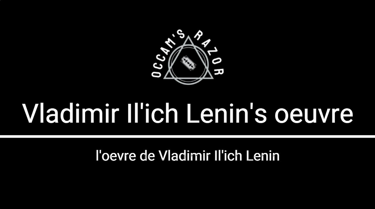 Vladimir Ilyich Lenin Oeuvre