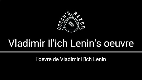 Vladimir Ilyich Lenin Oeuvre