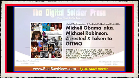 Michelle Obama .aka. Michael L. Robinson Arrested Taken to GITMO