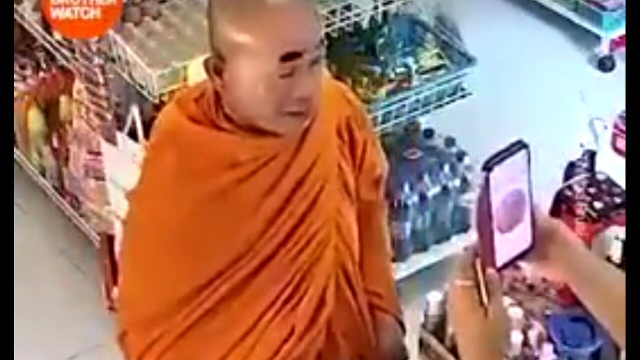 MONK HAVING ISSUES PAYING WITH FACIAL RECOGNITION IN THAILAND; MARK OF THE BEAST. ☠️