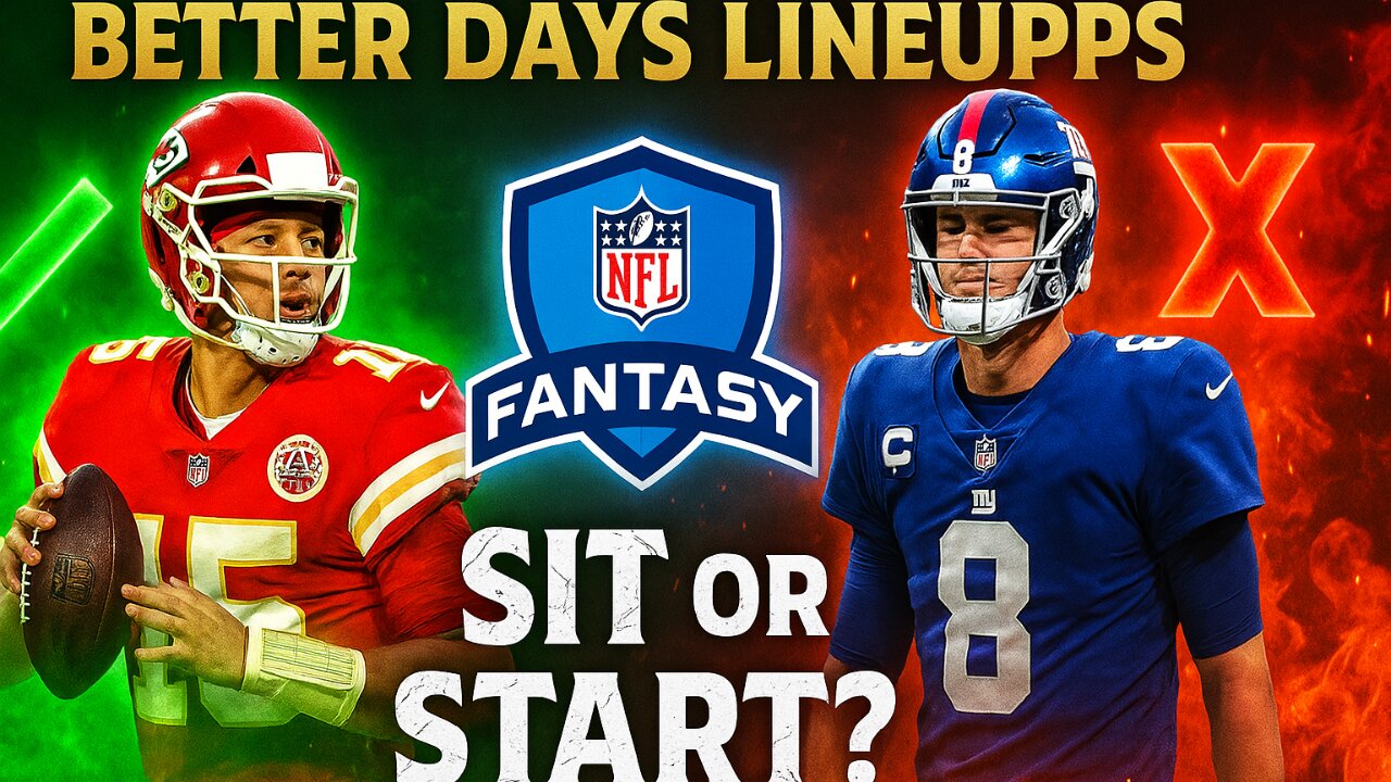 Fantasy Football Lineup Advice - Better Days Lineups